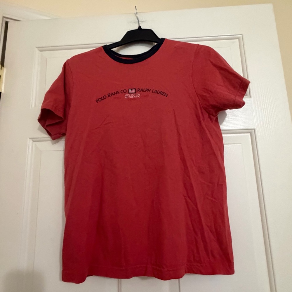 Polo by Ralph Lauren Men's Red Short-Sleeve Crew T-Shirt